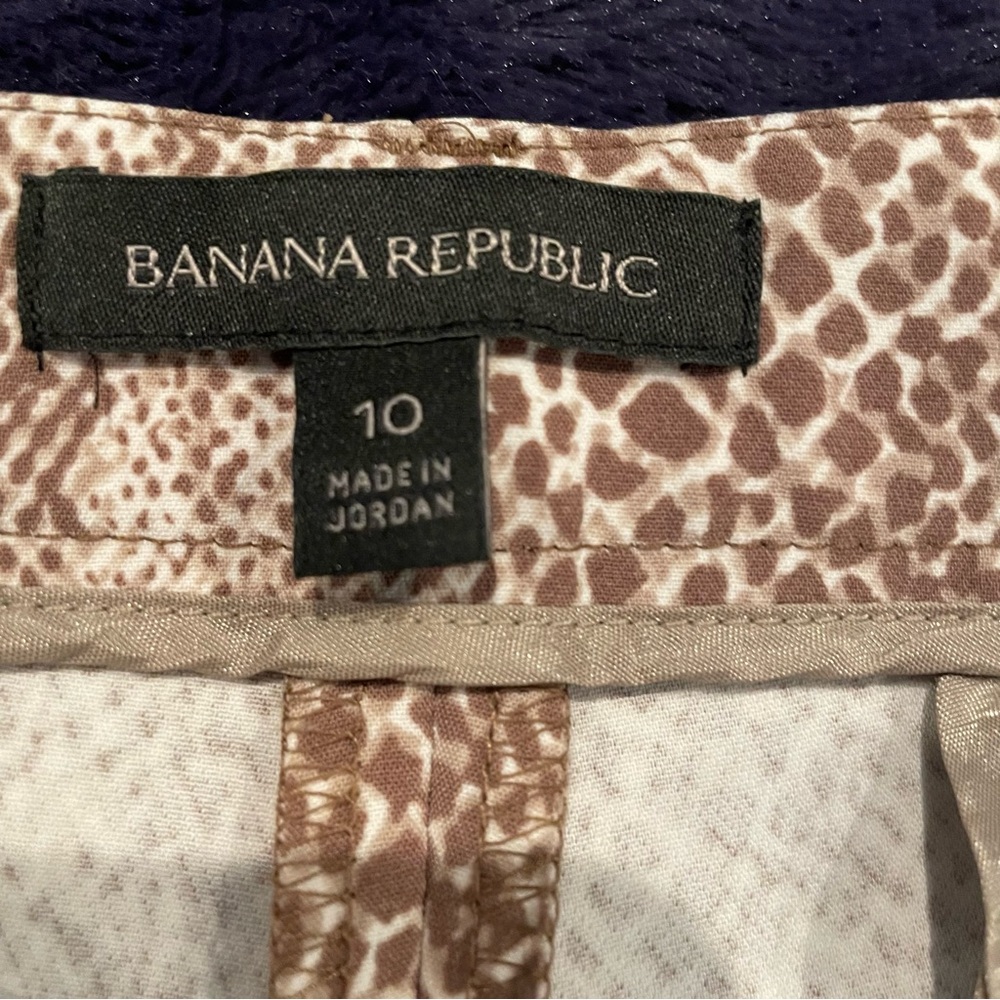 Banana Republic Avery Women’s Size 10 Brown Snakeskin trousers - Picture 4 of 16